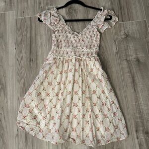 Small Pink Floral Pattern Dress